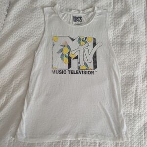 MTV Logo White T-Shirt